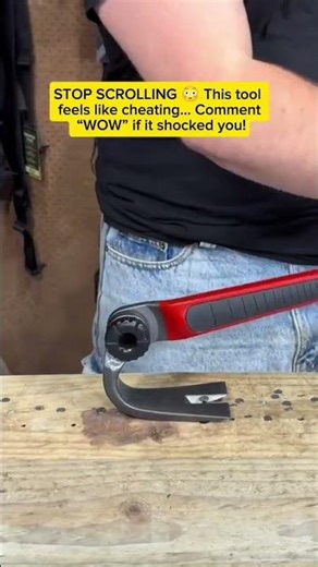 This Pry Bar Is ILLEGAL to Ignore 😱 Nails Pop Out Instantly! #tools #asmr #construction
