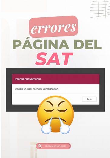 Error en la página del SAT: Soluciones y consejos