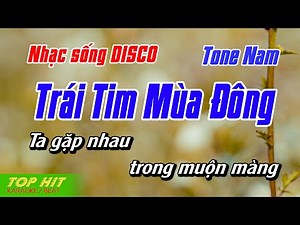 Trái Tim Mùa Đông Karaoke Tone Nam LK Disco Tuấn Vũ | Nhạc Sống Mới Dễ Hát TOP HIT KARAOKE