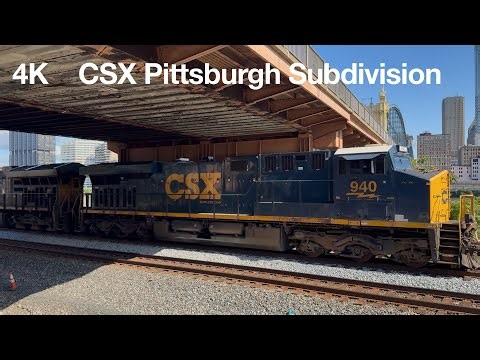 CSX Pittsburgh Subdivision Intermodal Train