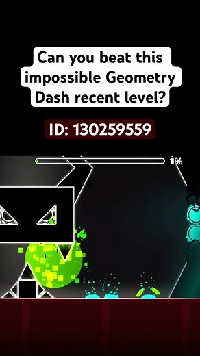 Can you beat this impossible Geometry Dash recent level? #shorts