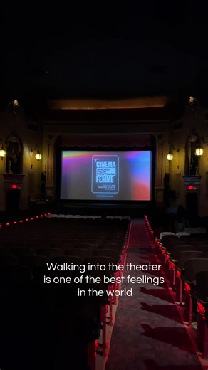 That feeling of walking into the theater when the lights are low the room is quiet and you know the next couple of hours belong to the story! 🎬 #CinemaFemme #filmindustry #filmfestival #filmtok #FilmLovers