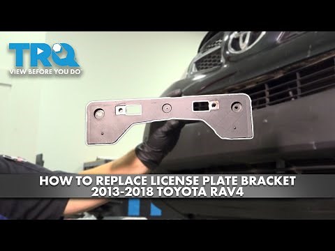How to Replace License Plate Bracket 2013-2018 Toyota RAV4
