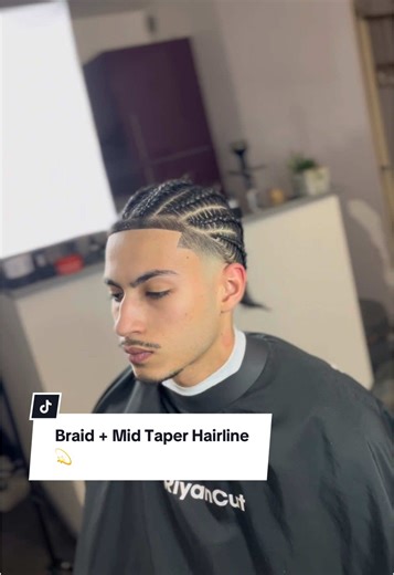 Braid and Mid Taper Hairline: The Perfect Combination