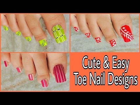 Cute and easy toe nail designs || foot nail art ||ND|| Nail Delights 💅