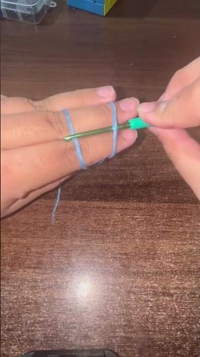 Pt 1 How to make a magic ring. 💖🌿 #viral #goviral #viral #viral #goviral #crochet #viral #viral