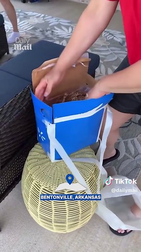 Social media footage captured Walmart’s next delivery drones dropping off a customer's package from the skies. The new pilot program will only deliver items that won't be damaged in the fall. Would you try it? #drones #news #walmart #delivery