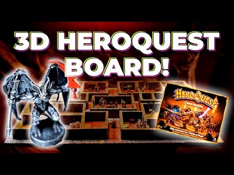 Our Epic 3D HeroQuest Board Build! 🏰