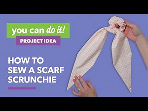 Easy-Sew Scarf Scrunchie