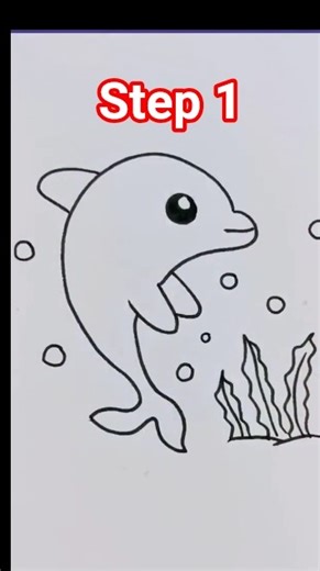 How to Draw Baby Shark | Dibujo de Tiburón Bebé 🦈✏️