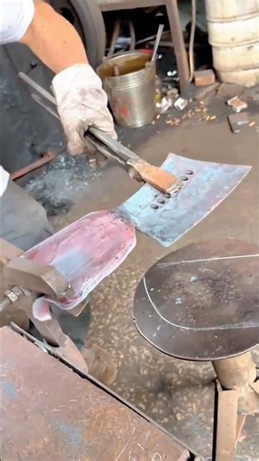 Forging and Shaping a Metal Blade by Hand in the Workshop