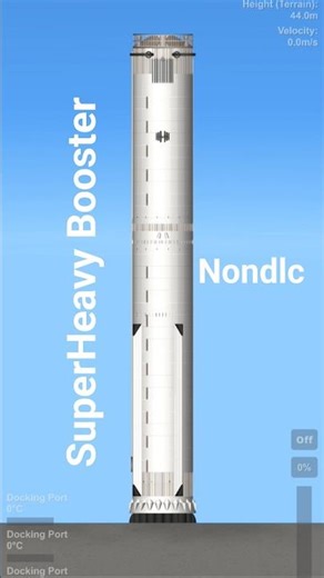 SuperHeavy Booster Nondlc #spaceflightsimulator #sfs ##rocket #spacex #starship #starshipsuperheavy