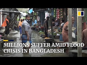 Nearly one-third of Bangladesh under water as monsoon floods affect millions of people