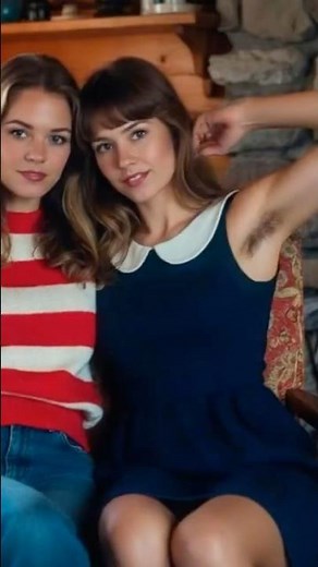 Swedish 80s Women with Armpit Hair in Winter Cabin | Nordic Winter Culture, Natural Beauty