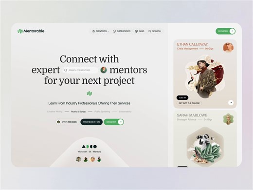 Mentors Landing Page