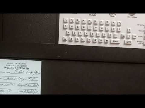 Riverbend middle school fire alarm Panel inspection