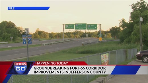 Groundbreaking for I-55 corridor improvements in Jefferson County today