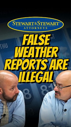 It's illegal to give false weather reports, yet the weather report ends up being wrong 90% of the time! If the weather changes, was the weather report given prior illegal?? A lot to think about...Follow us for more strange laws! #StrangeLaws #FalseWeatherReport #FunFacts #GetStewart | Stewart & Stewart Attorneys | Facebook