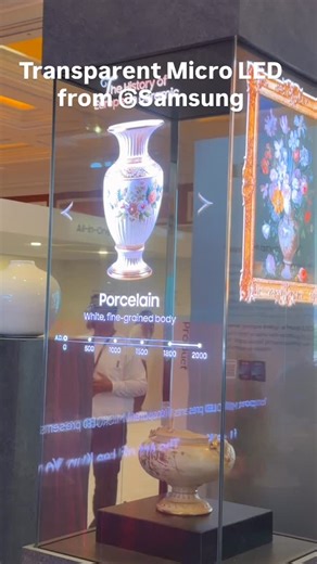 HandyAndy Media on Instagram: "Transparent Micro LED technology on display by @Samsung at @ces #ces2026"