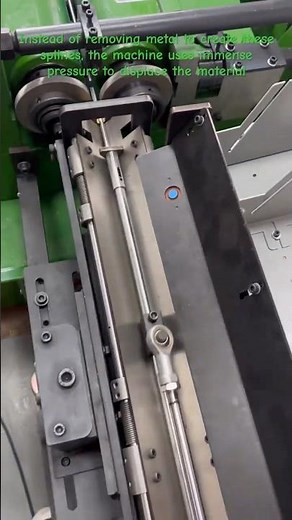 Cold Forming vs. Cutting: Spline Rolling machining #manufacturing #splinerolling #threadrolling