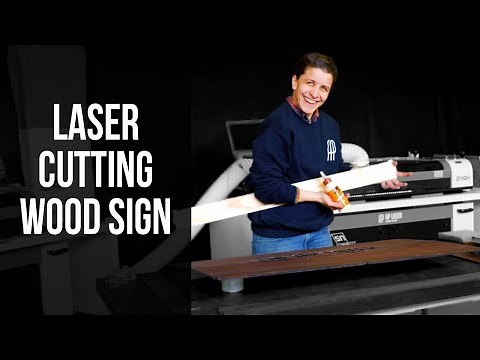 AP Lazer 4024: Laser Cutting Large Wood Sign