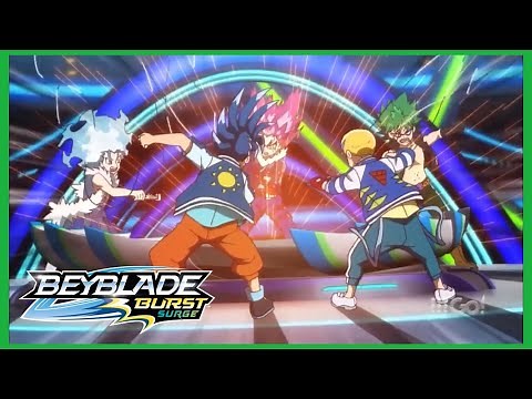 The Legend Festival! BEYBLADE BURST Surge Episode 11 Dub - Hikaru vs Dante vs Silas vs Lui vs Lane