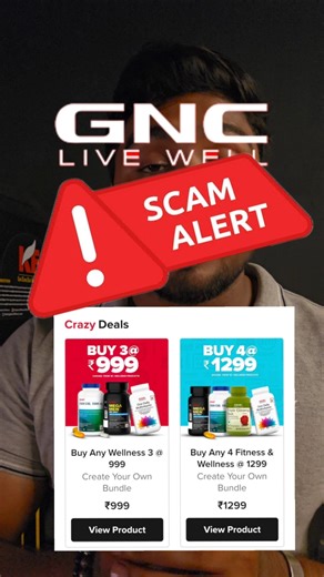 GNC buy 3 at ₹999 is SCAM ? #shorts