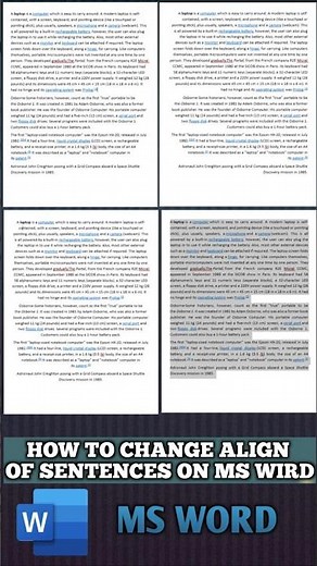 How to Change Align in Word | How to Change Alignment in MS Word ‪@PCMobileOfficial‬ ‪@TrakinTech‬