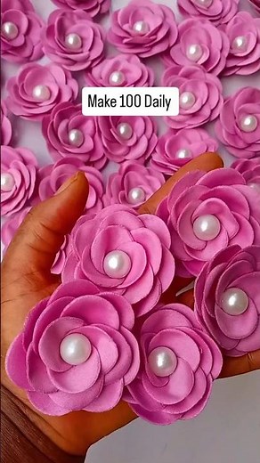 How to Make 100 Perfect Fabric Flowers in a Day 🌸 | Easy Time-Saving Technique for Designers