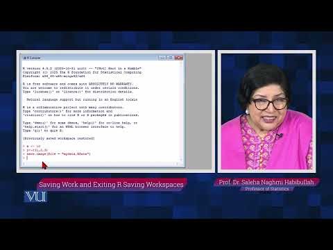 Saving Work and Exiting R Saving Workspaces | Statistical Computing in R | STA636_Topic008
