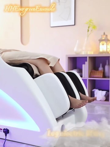 Shampoo Bed - Massage Table with Dreamy&Fashion Ambient Lighting, Head Spa Equipment and SPA Shampoo Bed Includes Intelligent Massage, Large Ceramic Basin