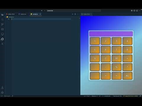 Build a Calculator using HTML, CSS & JavaScript | Beginner Project