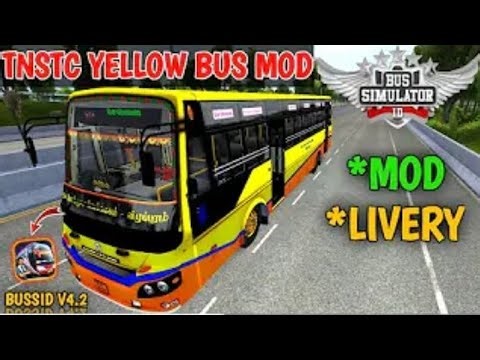 🤯TNSTC YELLOW BUS MOD | LIVERY DOWNLOAD | BUS SIMULATOR INDONESIA | TNSTC YELLOW BUS MOD IN BUSSID