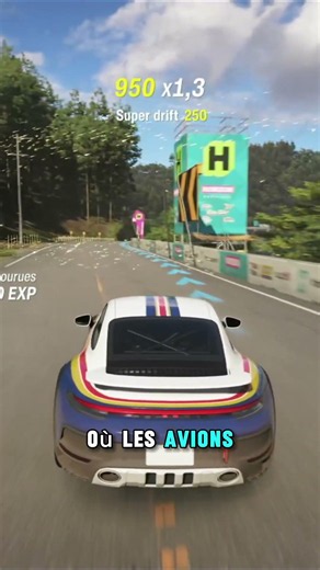Porsche 911 vs Avions #automobile #gameplayfr #gaming #forzahorizon6