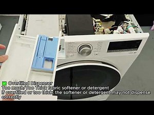 LG Washer Detergent Tray Fabric Softener Not Draining (How To Fix)
