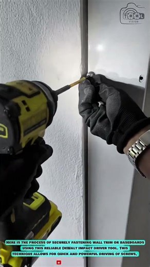 Fastening Installation Tool: Impact Driver for Secure Door Frame Fixing #innovation