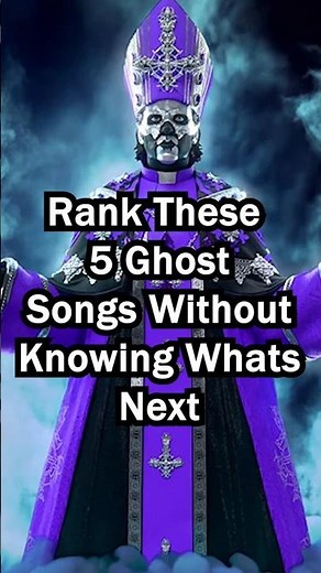 GHOST Rank These 5 Songs Without Knowing What's Next #ghostband