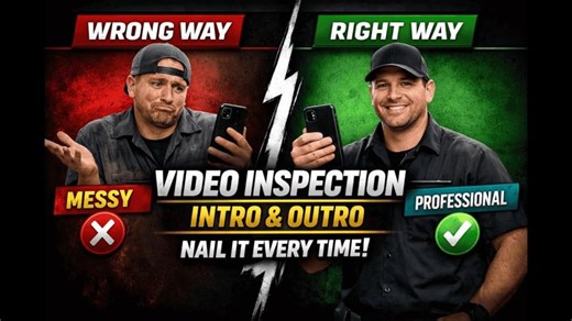 How to Do a Perfect Video Inspection Intro Outro (Technician Development and Implementation) | John Barry