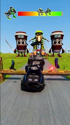 Space Italian Brainrot Characters Vs Tree Trunks! BeamNG.Drive #italianbrainrot