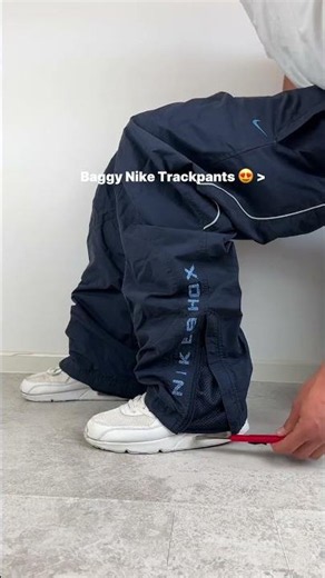 Cutting these baggy Nike trackpants changed everything 🔥 #nike #diy #baggy
