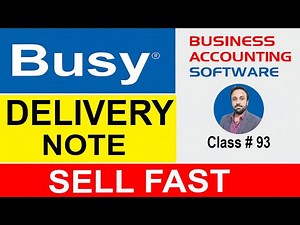 SELL FAST with Delivery Notes in BUSY Software!