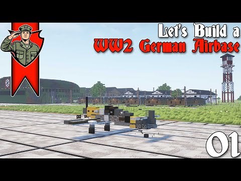 Building a WW2 German Airbase in Minecraft Ep.01: Breaking Ground on the Base!