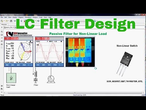 Lowpass LC filter Design & Application with MATLAB 2018