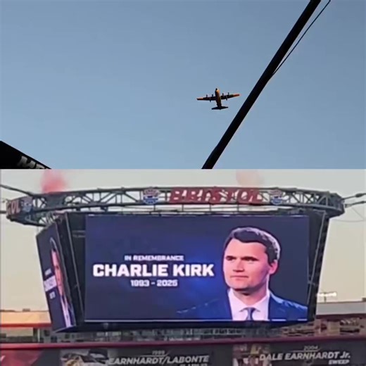 🚨 WOW! NASCAR just had an EPIC flyover while honoring Charlie Kirk on the big screen before their race at Bristol Motor Speedway The crowd broke out in BIG cheers when Charlie appeared Loving every single one of these clips! | Barron's Squad