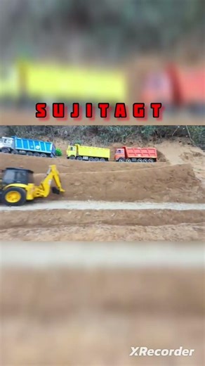 Remote control JCB Excavator truck loader accident and dumper truck testing and review#viral