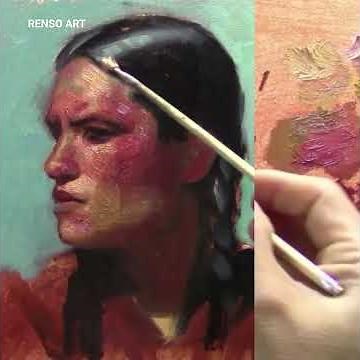 From Flat to Dimensional Portrait Painting