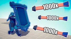 SUBZERO镜面盾牌vs 1000x超功率装置-TABS完全精确的战斗模拟器2024_游戏热门视频