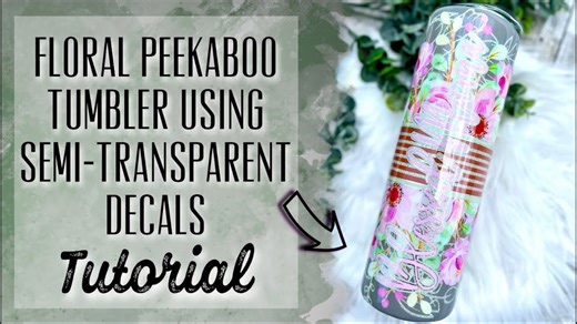 DIY peekaboo tumblers that perfectly highlight flower beauty