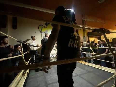 Oakland Biker Gang member DESTROYS skinny white boy!!! East Bay Rats motorcycle club