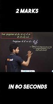 Projection of vector | Vector algebra